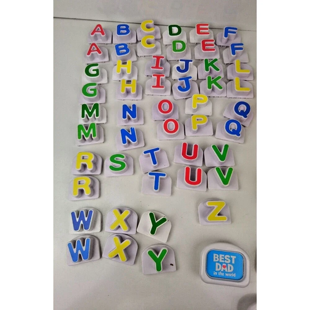 Leap Frog Fridge Phonics Apple & School Bus With Letter Magnets Tested Working!